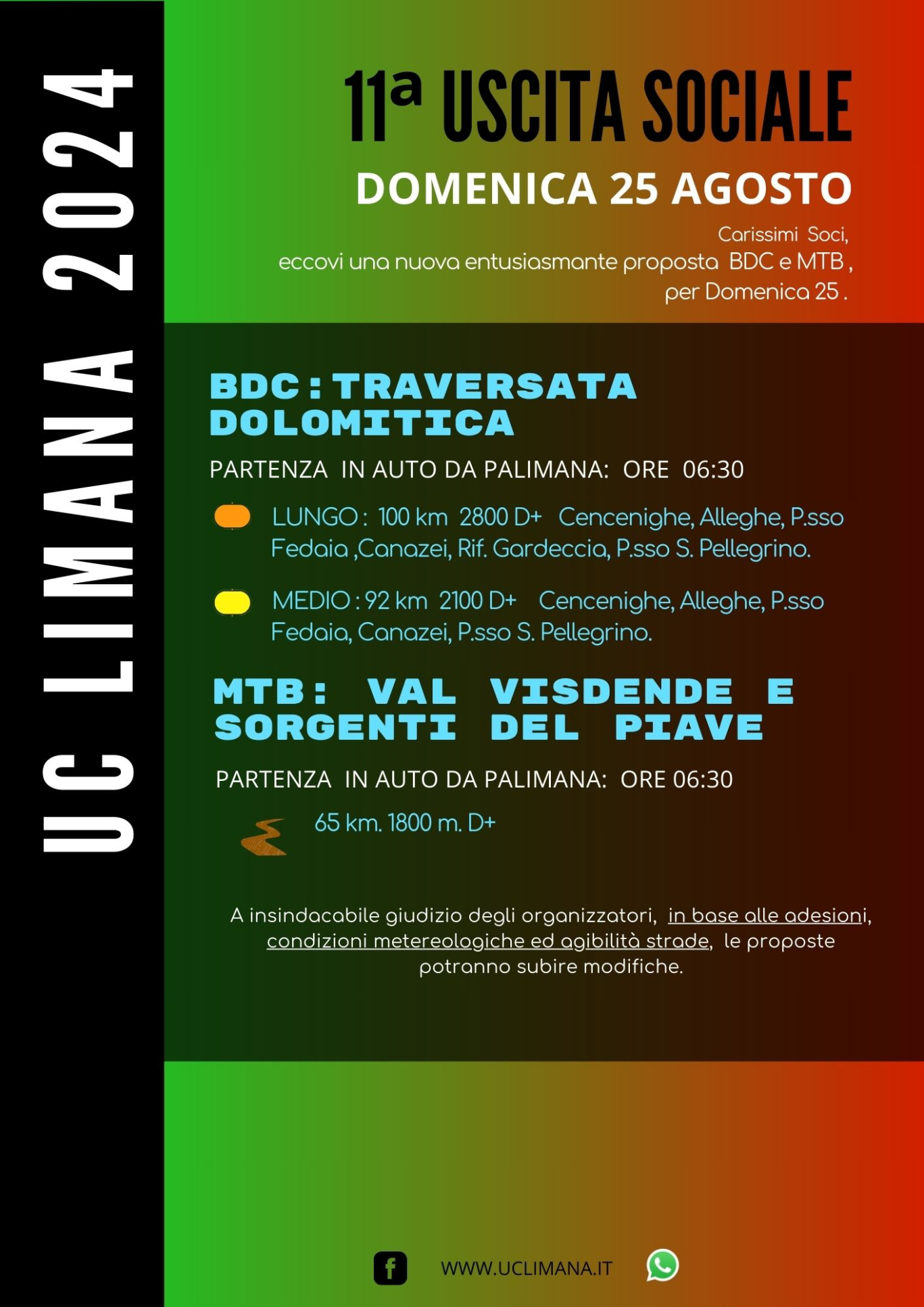 11° USCITA UC Limana 2024