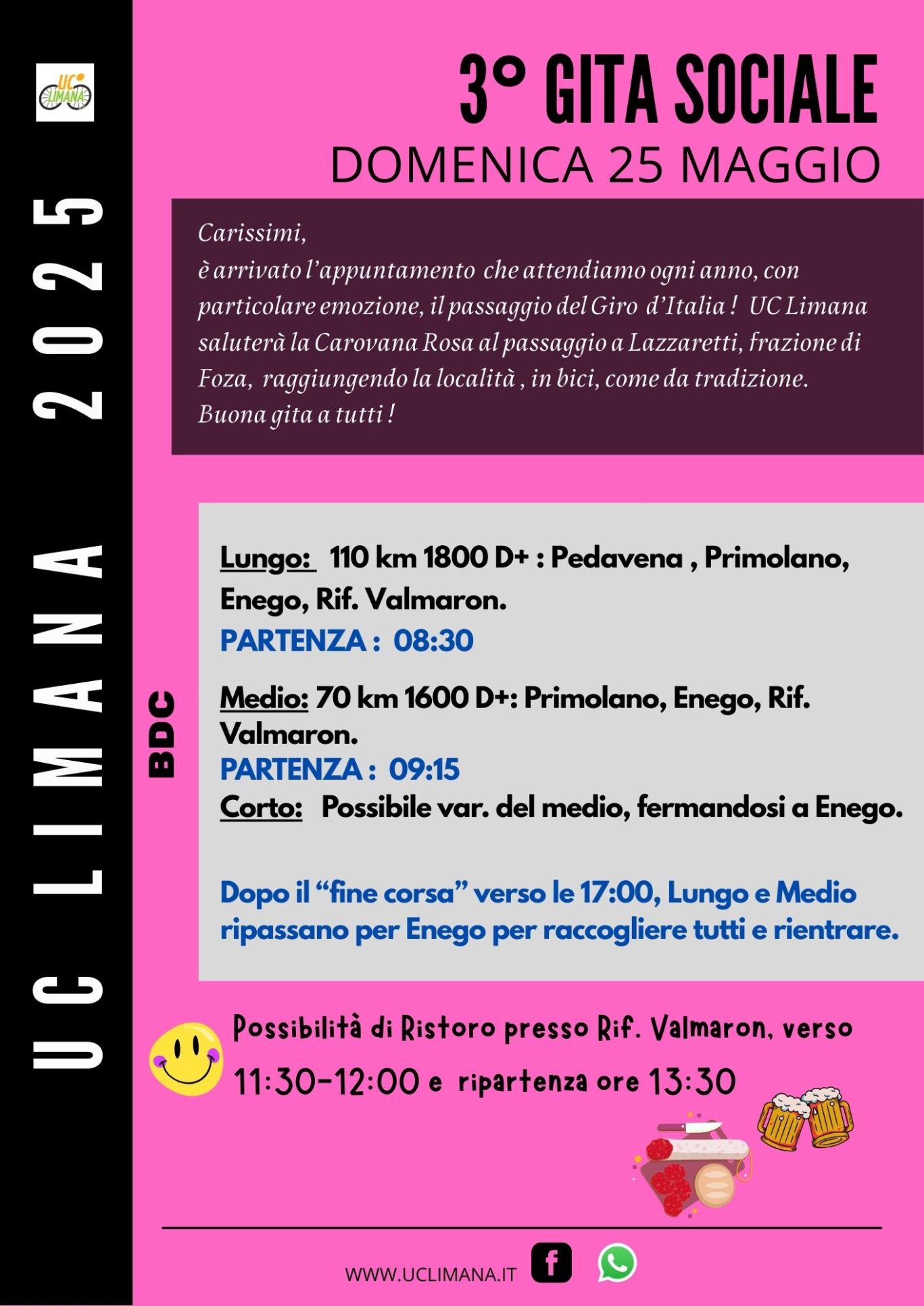 GITA SOCIALE n. 3 In Rosa