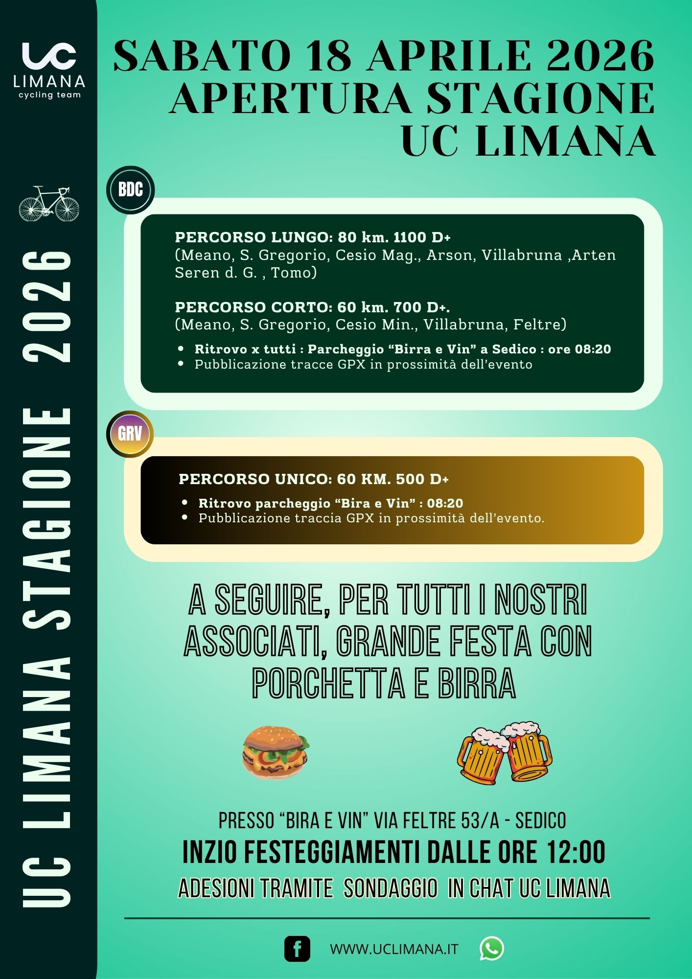 apertura stagione 18 APRILE 2026